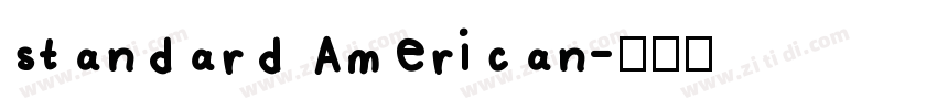 standard American字体转换